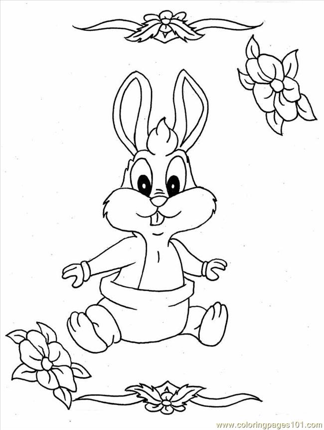 650x862 Baby Bunnies Coloring Pages