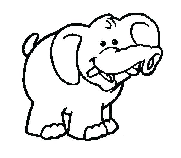 605x529 Cute Elephant Coloring Pages 56 Plus Baby Elephant Coloring Page