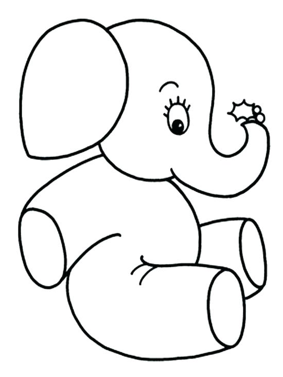550x733 Cute Elephant Coloring Pages Cartoon Elephant Coloring Page Cute