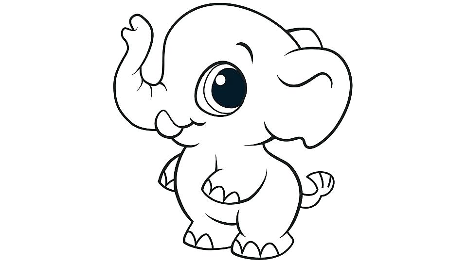 960x540 Cute Elephant Coloring Pages Interconnect.site
