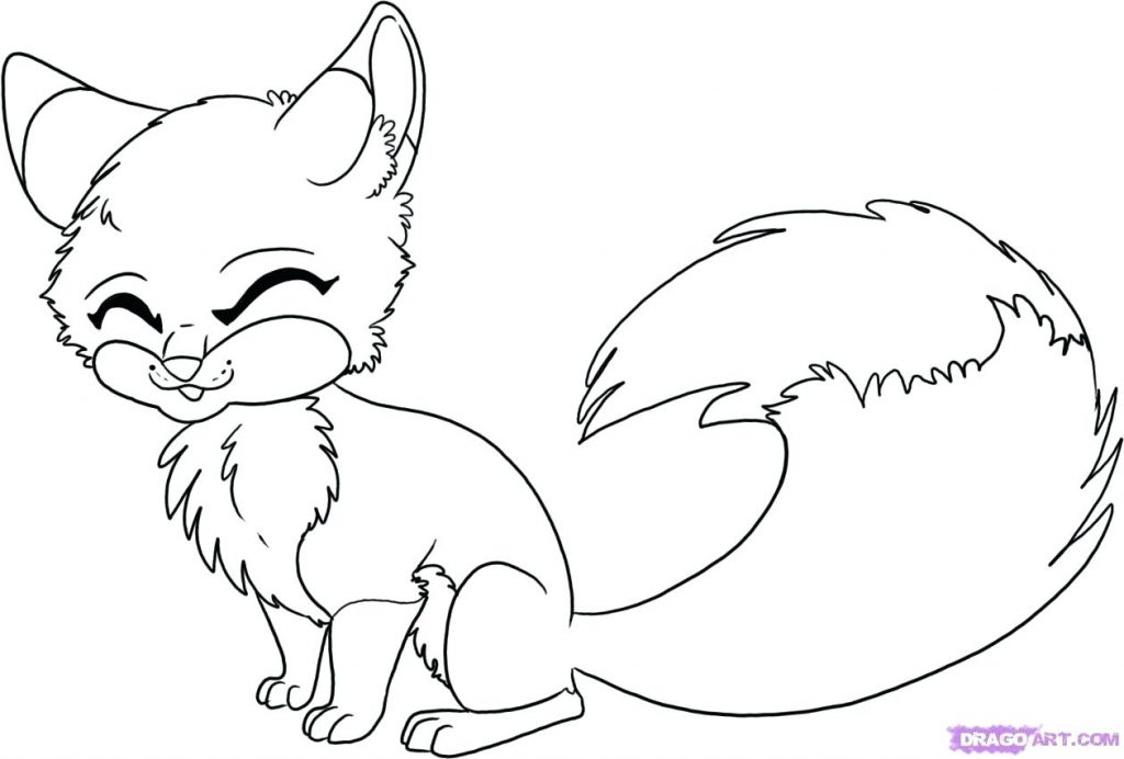 1024x692 Coloring Page ~ Cute Anime Coloring Pages Important Baby Fox Red
