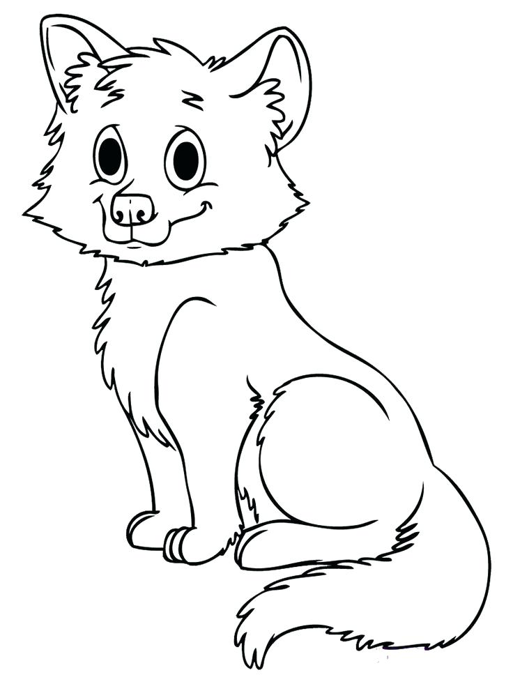 736x981 Baby Fox Coloring Pages Red Fox Coloring Pages Cute Baby Fox