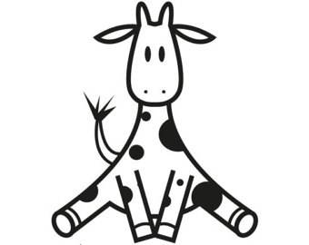 340x270 Baby Giraffe Decals Etsy