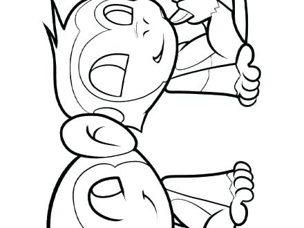 440x330 Baby Monkey Coloring Pages