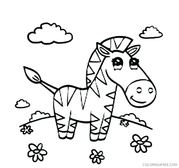 600x564 Baby Zebra Coloring Pages For Kids Printable Cute Z Murs