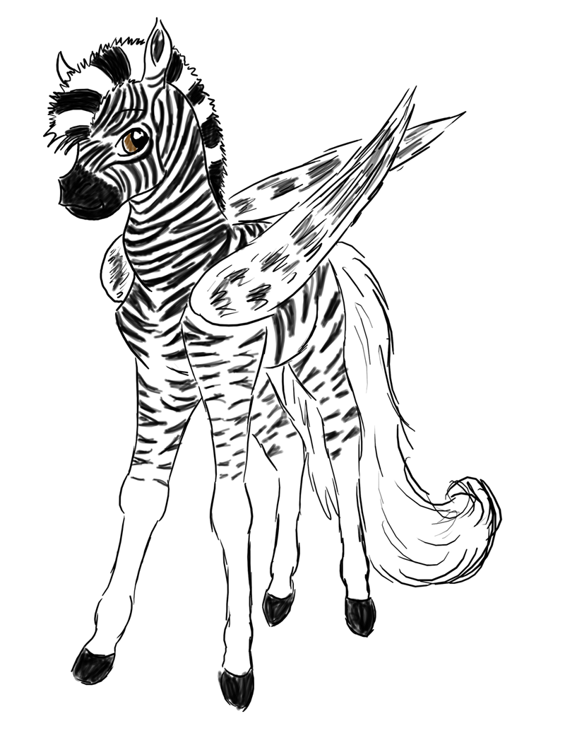 800x1037 Cute Baby Zebra Coloring Page
