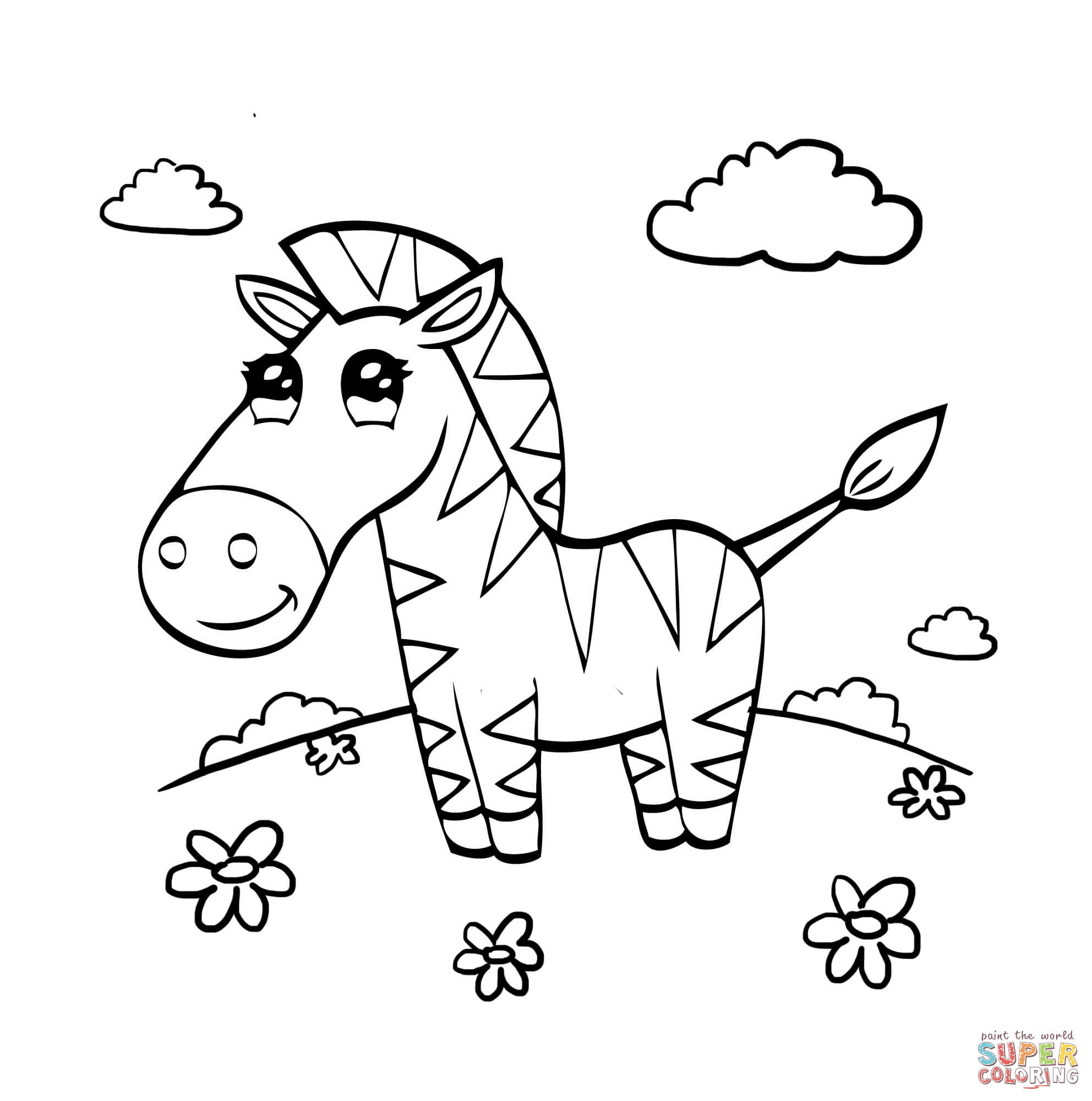 1984x2000 Cute Baby Zebra Coloring Page Free Printable Coloring Pages