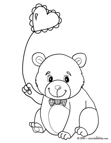 364x470 Boy With Heart Balloon Coloring Pages
