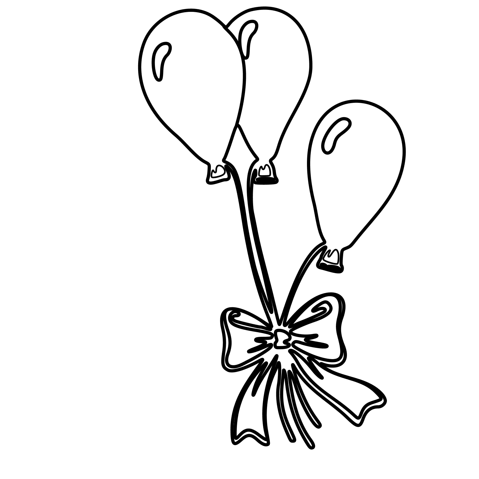 1654x1654 Cute Drawing Air Balloon Coloring Page Free Printable Pages