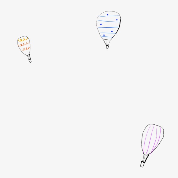 591x591 Floating Hot Air Balloon, Hand Painted Hot Air Balloon, Cute Hot