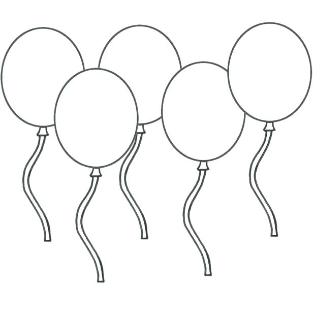 618x618 Great Appealing Birthday Balloons Coloring Pages Image Balloon Boy