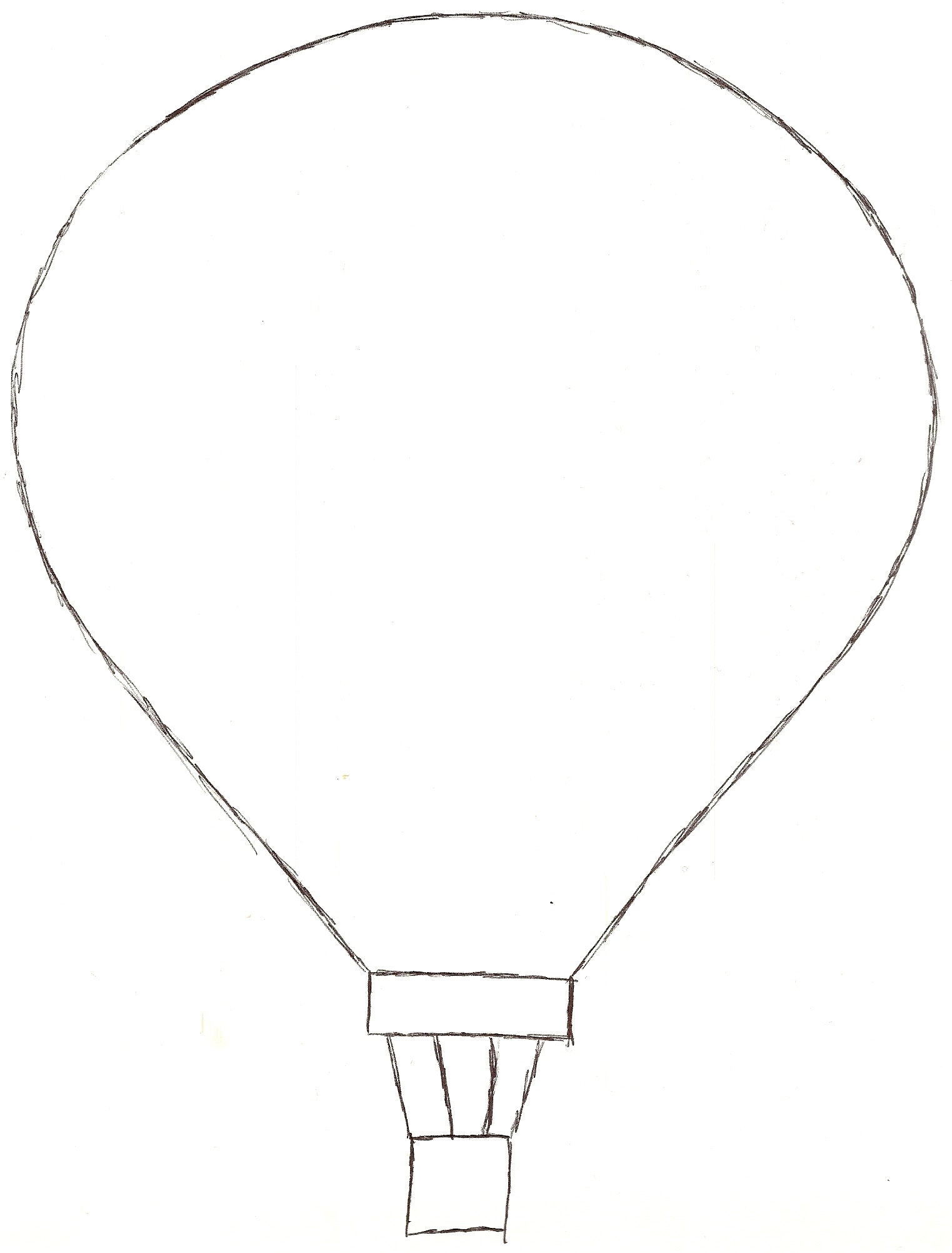 1523x2003 Air Balloon Template Printable 006 Drawing Cute Runnerswebsite