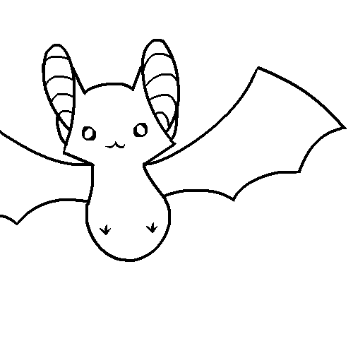500x500 Cute Bat By Kawaiidrifloon