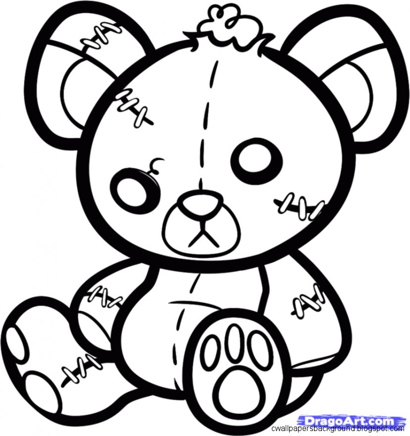 Cute Bear Drawing at GetDrawings | Free download