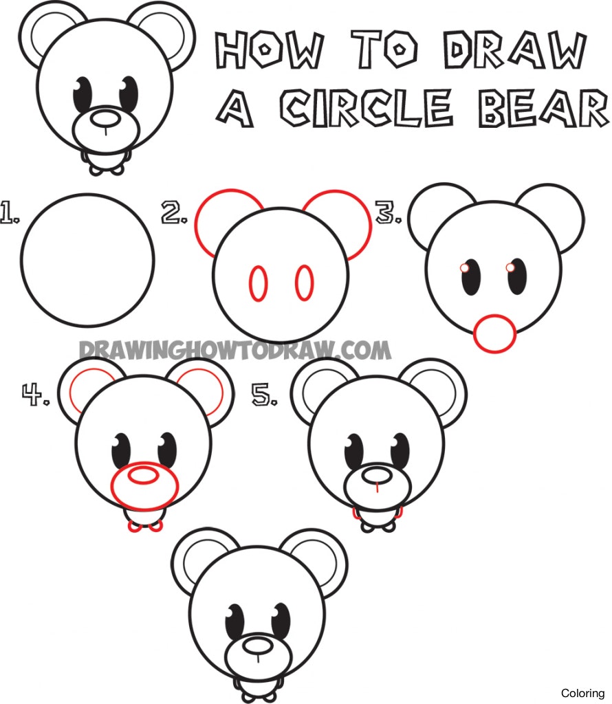 890x1024 Polar Bear6 How To Draw A Cute Bear Coloring 25f And Easy Step By