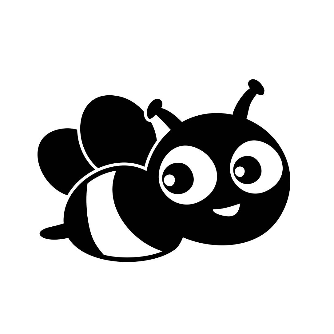 1086x1086 Cute Bee Bug Graphics Svg Dxf Eps Png Cdr Ai Pdf Vector Art