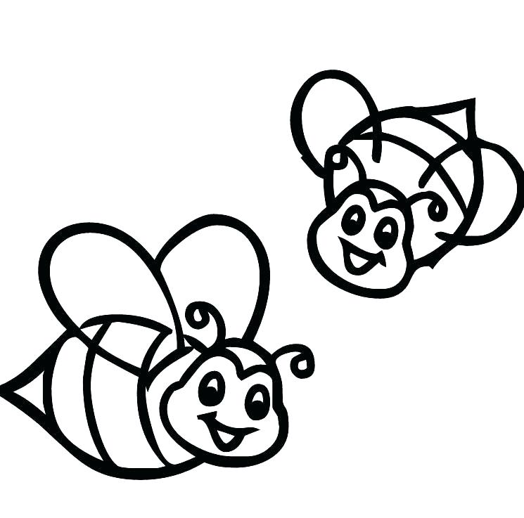 745x737 Idea Bee Coloring Pages For X 74 Beehive Coloring Sheets