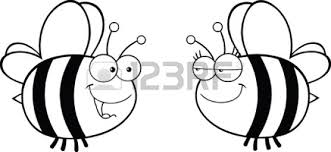 331x152 Cute Bee Drawing