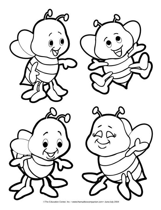554x720 Bee Coloring Pages