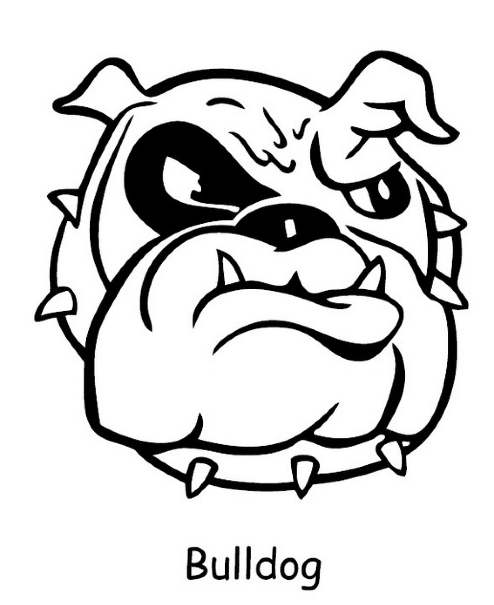 1632x2000 Cute Bulldog Cartoon Drawing Sketch Coloring Page Sketch Coloring