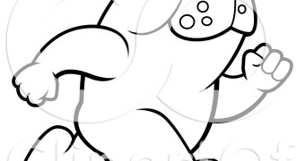 340x180 Cute Bulldog Drawing Clipart Panda