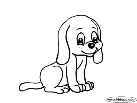 440x330 Cute Dogs Coloring Pages Cute Female Dog Coloring Page Cute