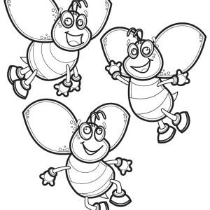 300x300 A Drawing Of Cartoon Bumblebee Coloring Page A Drawing Of Cartoon