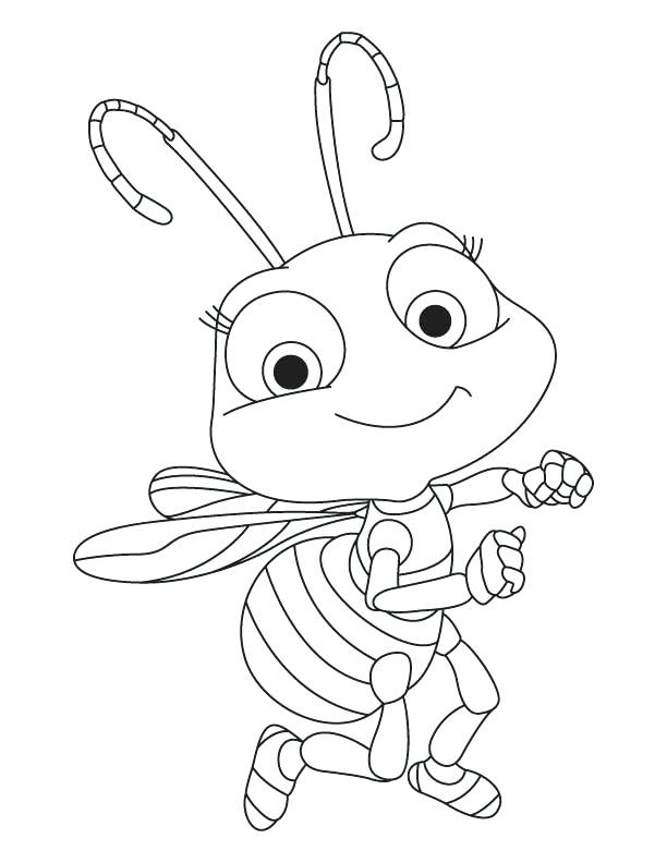 612x792 Bee To Color Bumble Bee Coloring Pages Bee Coloring Pages Online