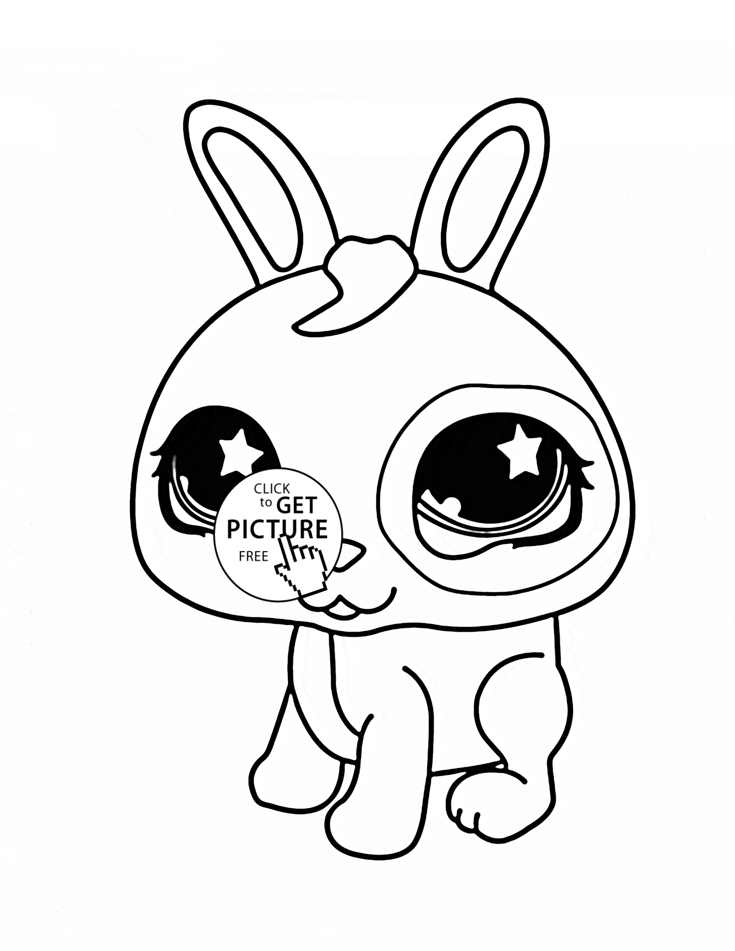 1480x1915 Littlest Pet Shop Cute Bunny Coloring Page For Kids, Animal