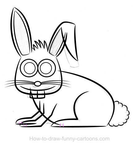 450x484 Rabbit Drawing (Sketching + Vector)