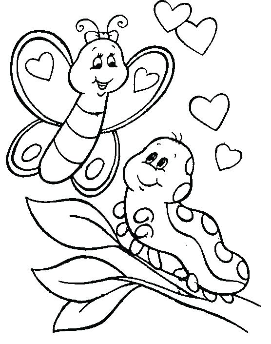 556x705 Cute Butterfly Coloring Pages
