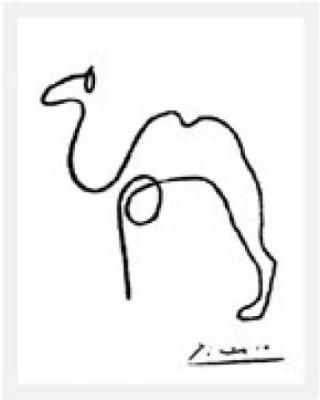 320x400 Picasso Camel Line Drawing Paintings Picasso
