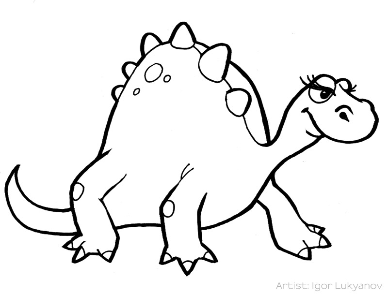 800x608 Cute Cartoon Dinosaur
