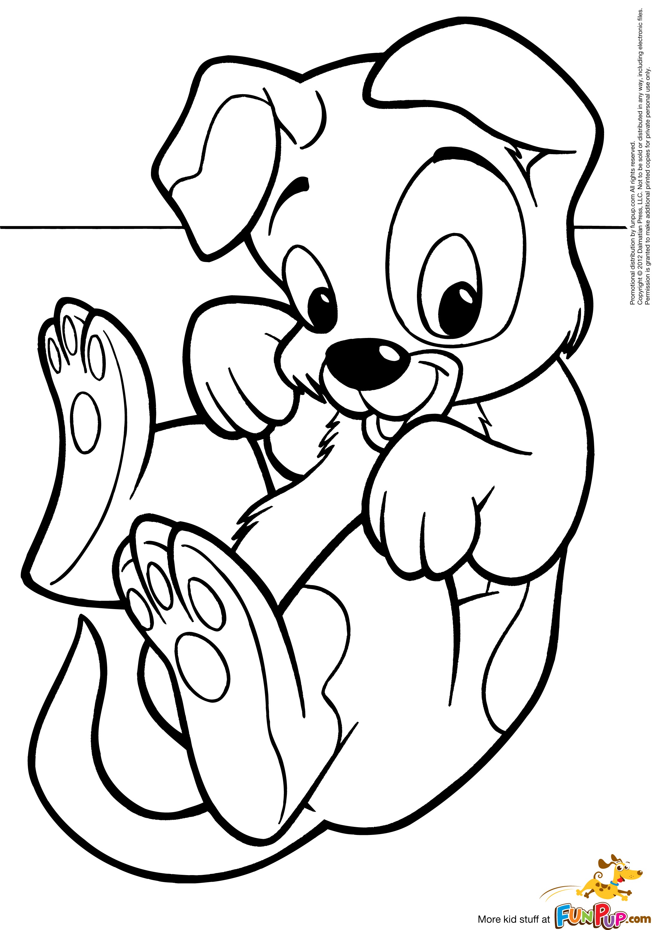 2177x3101 Cartoon Puppy Coloring Pages
