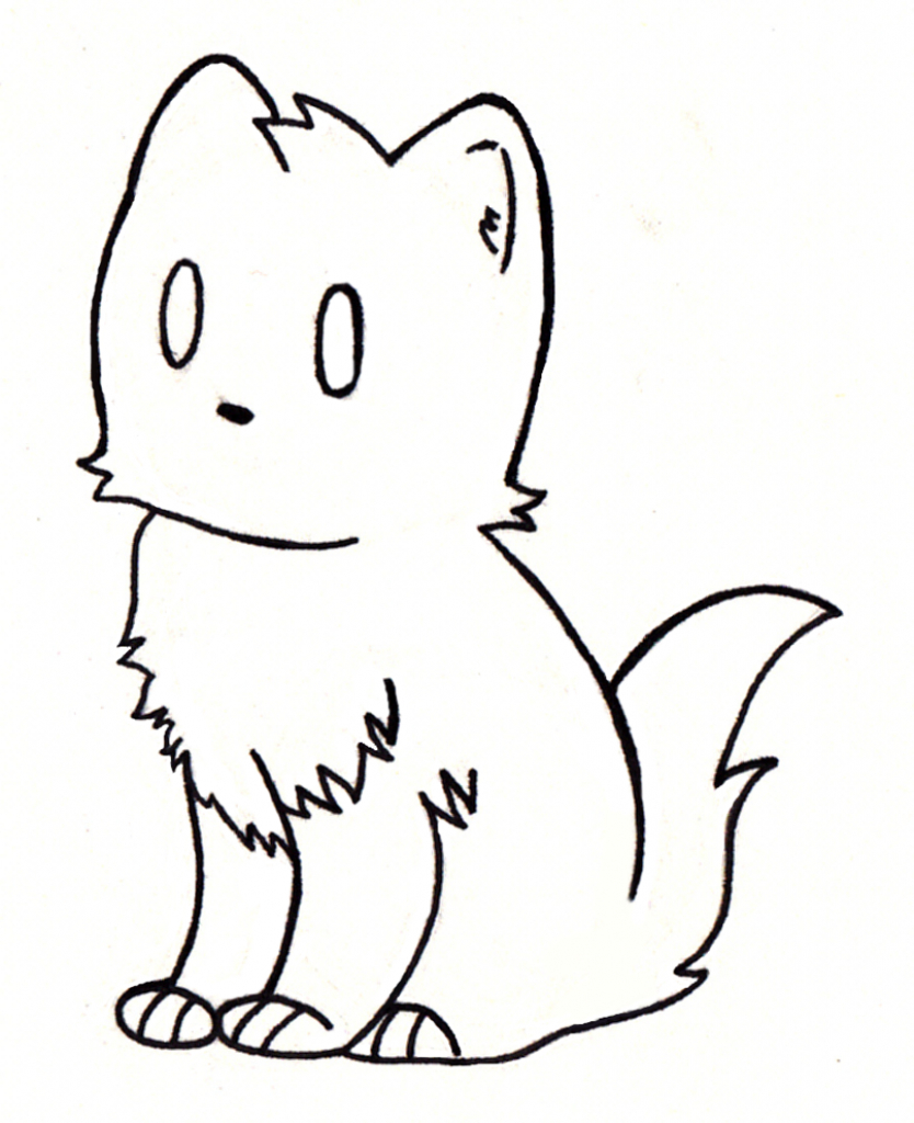 834x1024 Cute Cat Drawings Simple Cute Cat Drawing
