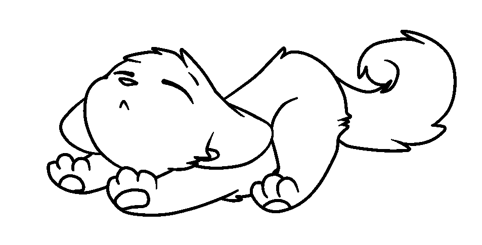 953x485 Stretching Cat Lineart By Doddlefur