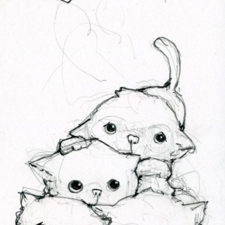 320x320 Tag For Easy Cute Cat Drawing Easy Cute Kittens To Draw