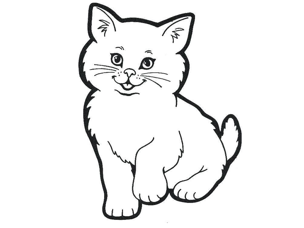 1004x753 Trend Cute Cats Coloring Pages Crayola Photo Cat For Adults Little