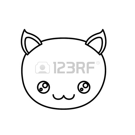 450x450 Sketch Silhouette Caricature Cute Happiness Expression