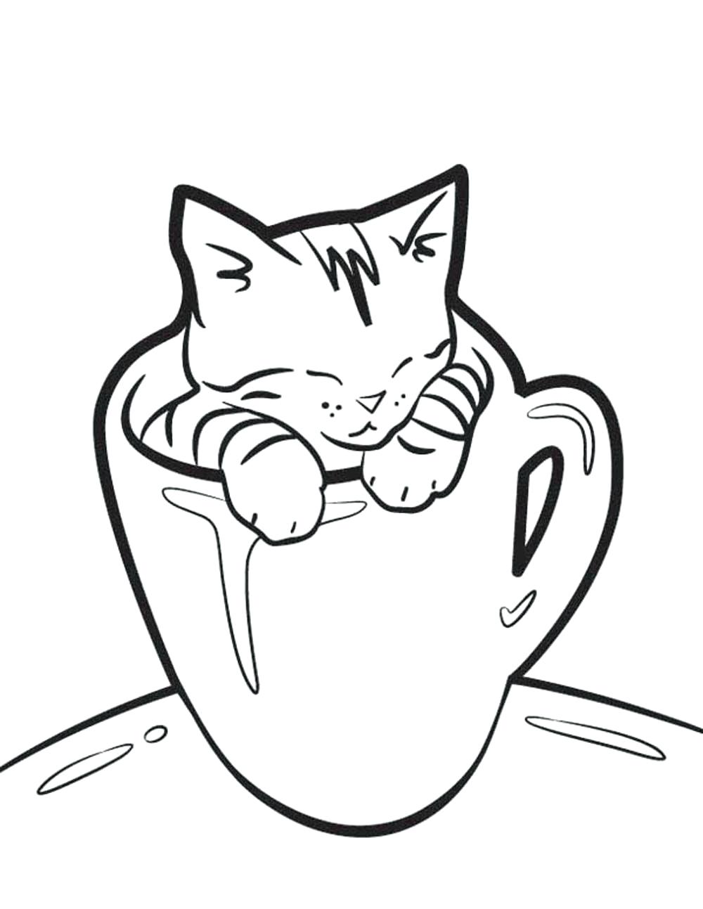1000x1293 Coloring Cute Cats Coloring Pages And Dogs Dog Cat Kitty Pictures