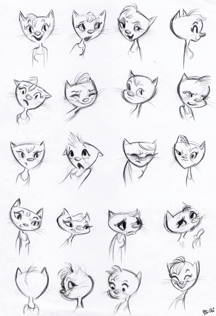 738x1081 Catty Faces By Elioli Expressions Face, Cat