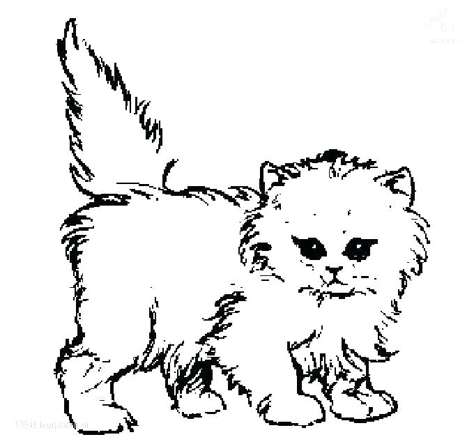 680x637 Cat And Kitten Coloring Pages For Surprising Baby Kitten Coloring