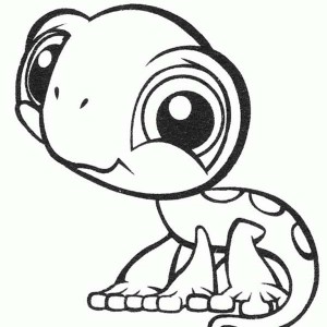 300x300 Little Pet Shop Adorable Chameleon Coloring Pages Batch Coloring