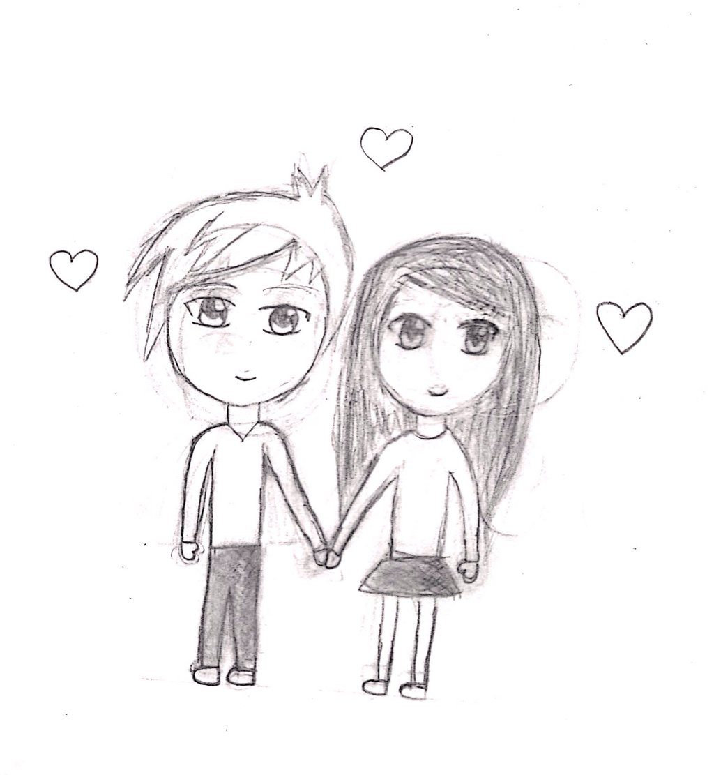 1024x1111 Cute Chibi Couple By Icecreamistasty