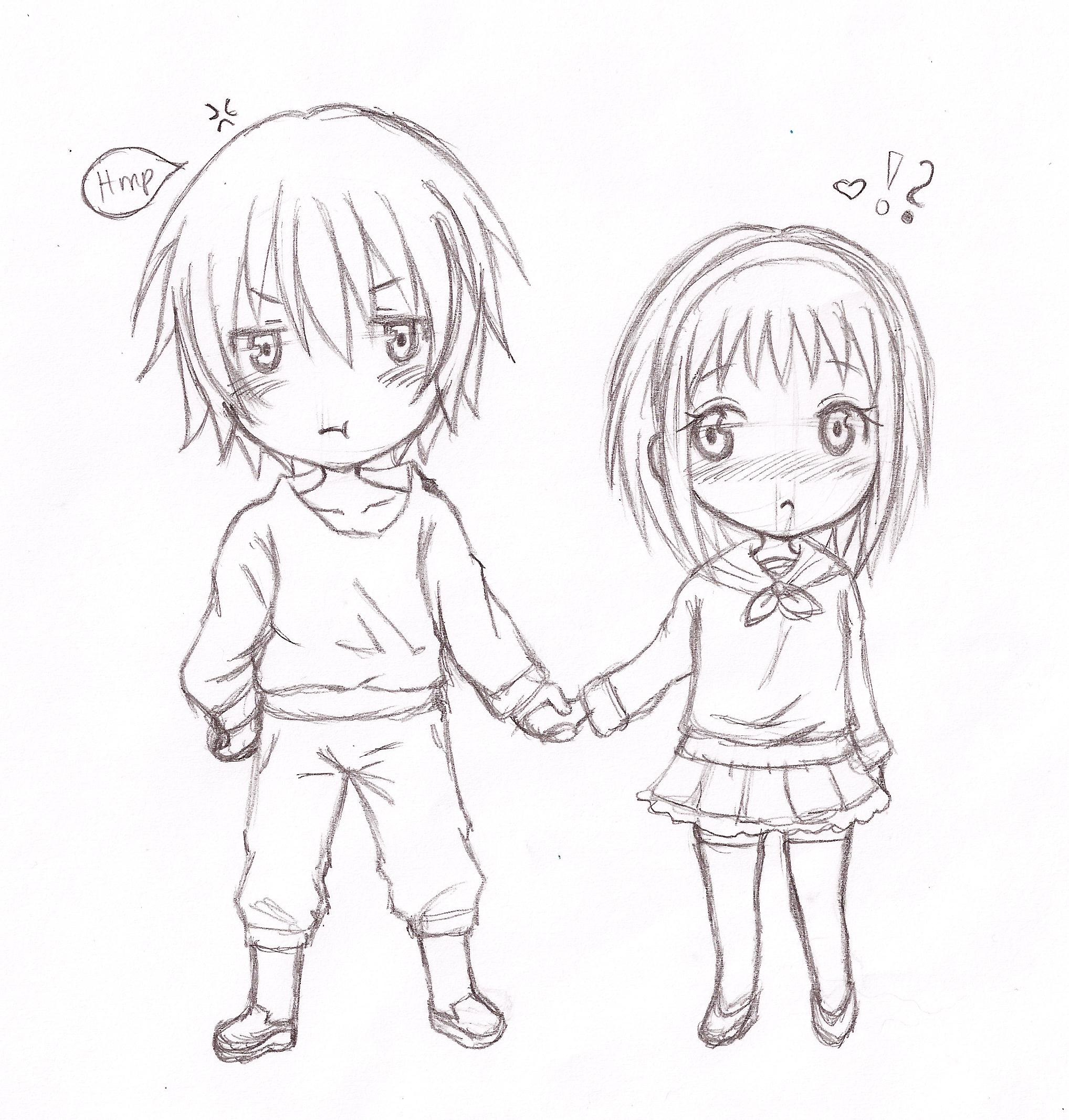 2036x2134 Anime Chibi Drawing Anime Chibi Couple Drawing