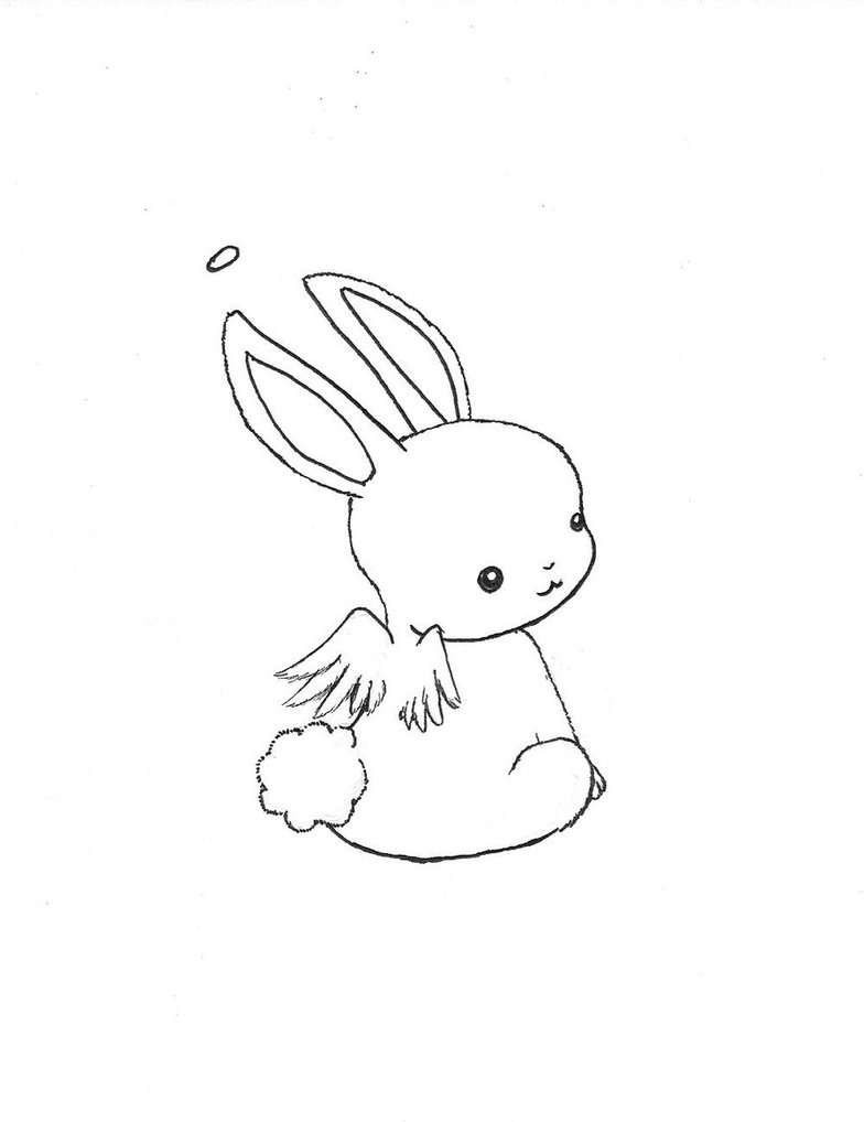 784x1018 Drawn Rabbit Chibi