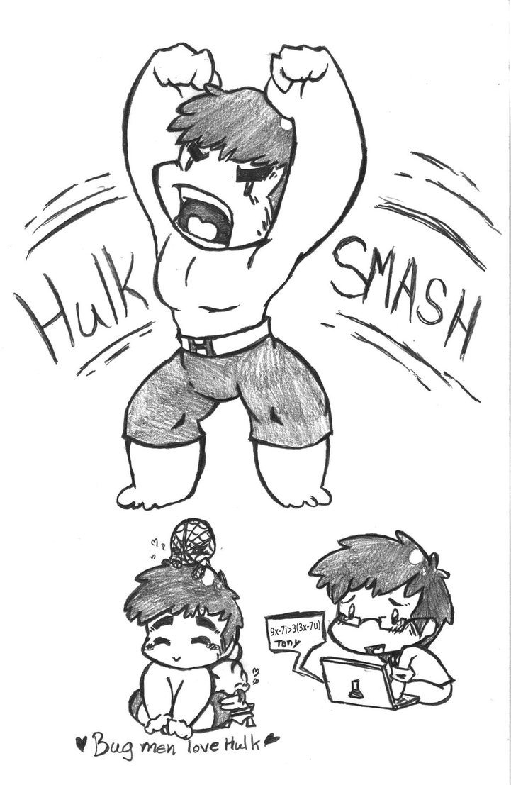 721x1107 Marvel Chibi Hulk By Inya Spring