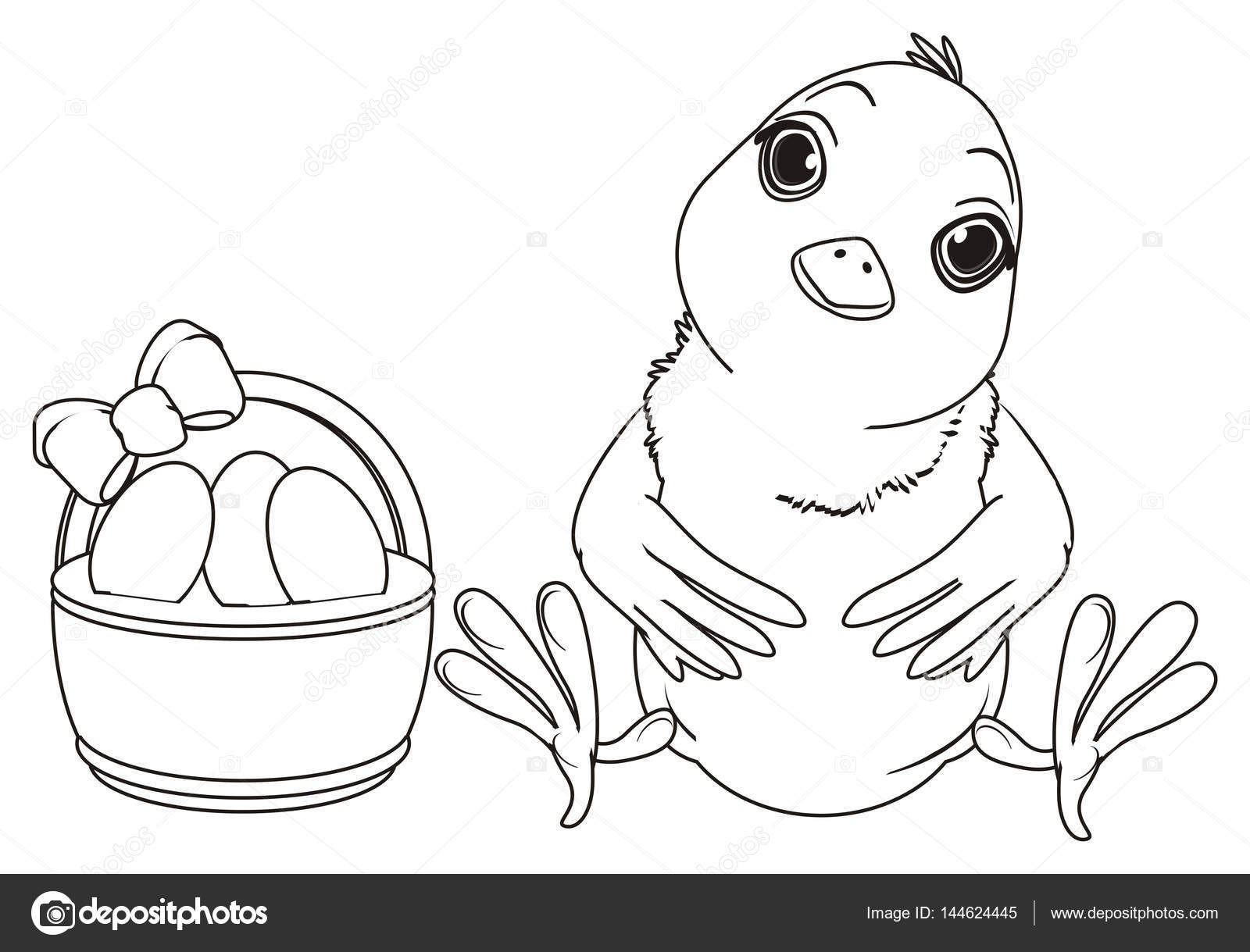 1600x1219 Coloring Cute Chick Stock Photo Tatty77tatty