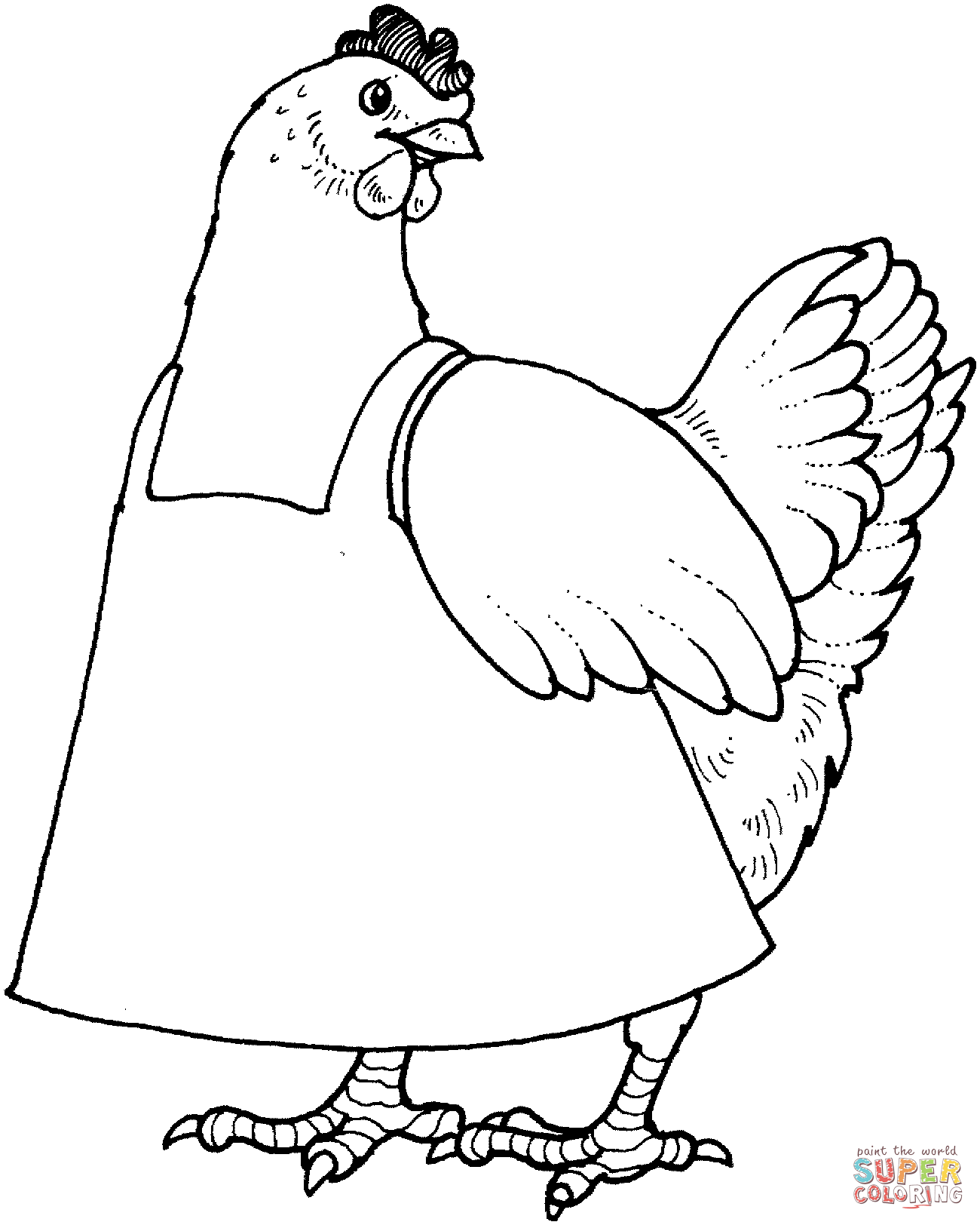 1300x1624 Chicken Coloring Pages Free Coloring Pages