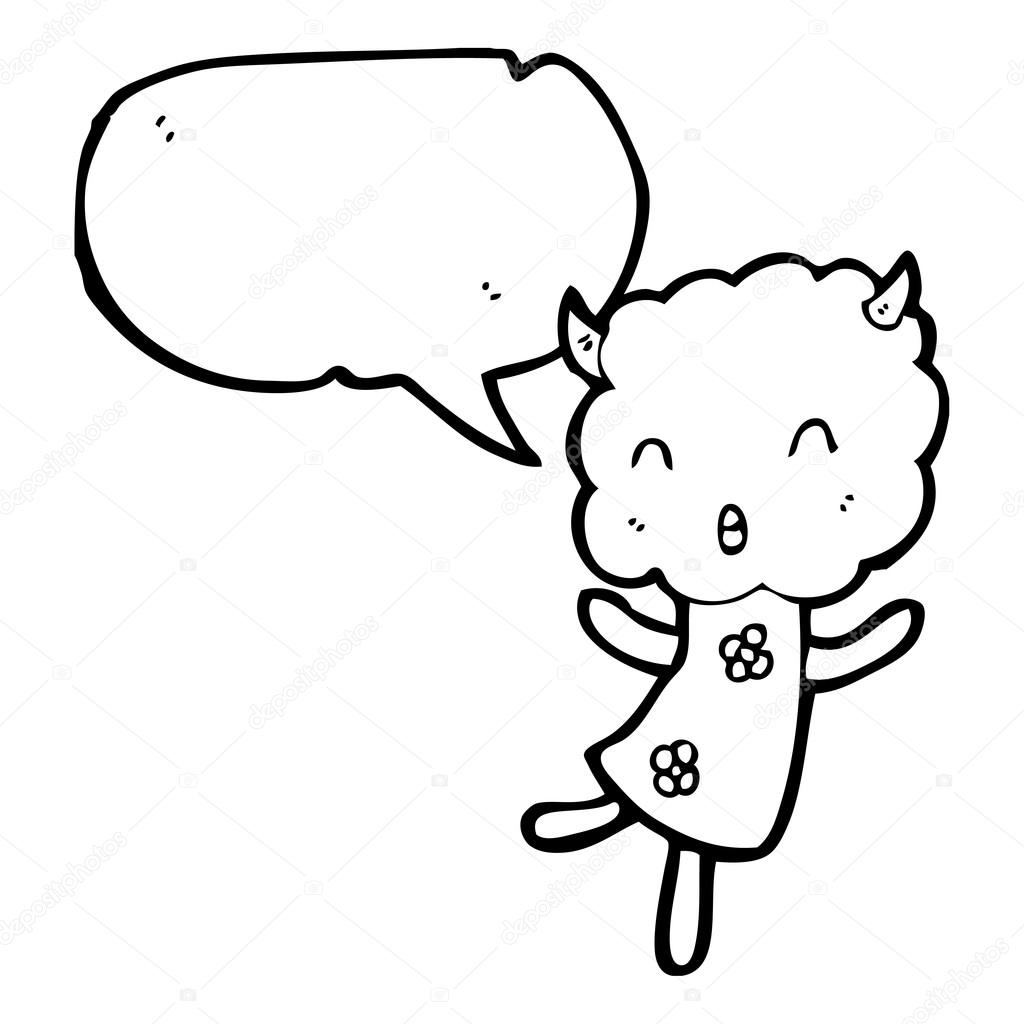 1024x1024 Cute Cloud Head Girl Stock Vector Lineartestpilot